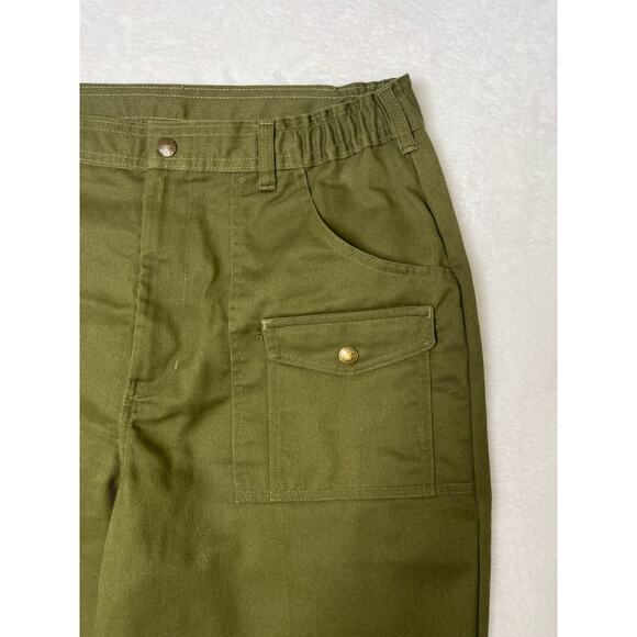 VTG Boy Scouts of America BSA Khaki Green Uniform Utility Cargo Pants sz 34X34 - Picture 3 of 9